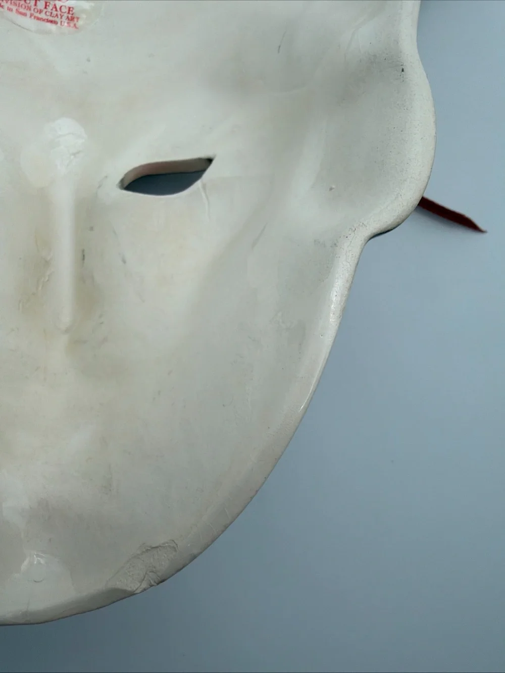 San Francisco About Face Clay Art  Porcelain Mask with Animal Print Accent
